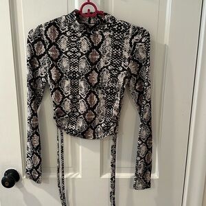 Snake Print Top